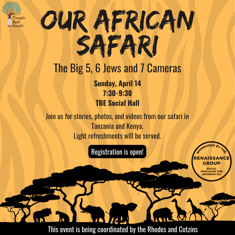 Banner Image for Our African Safari: The big 5, 6 Jews and 7 Cameras
