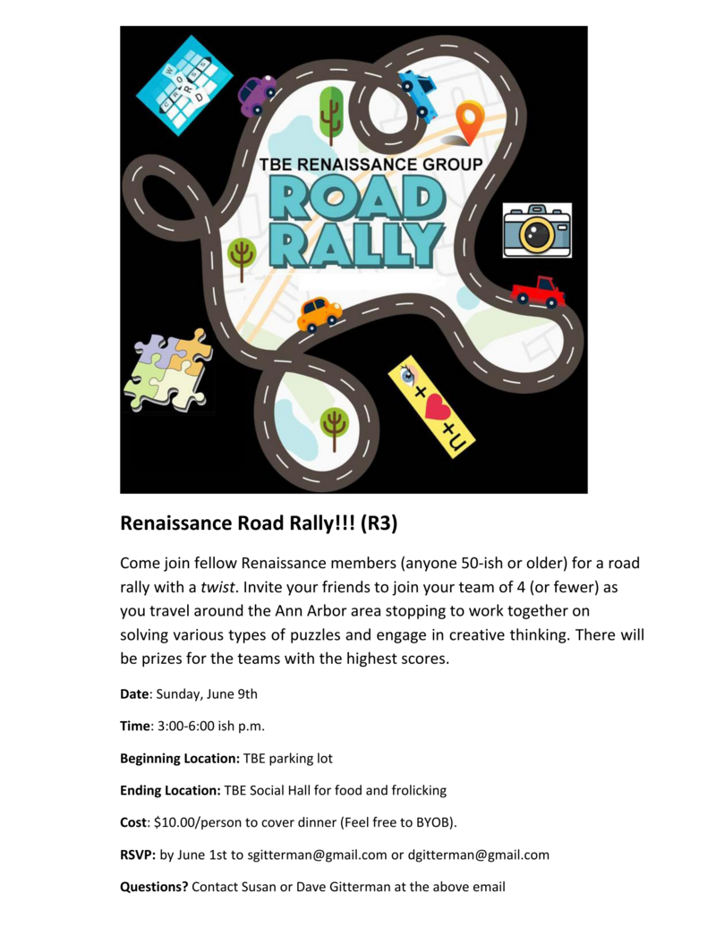 Banner Image for Renaissance Group Road Rally and Dinner