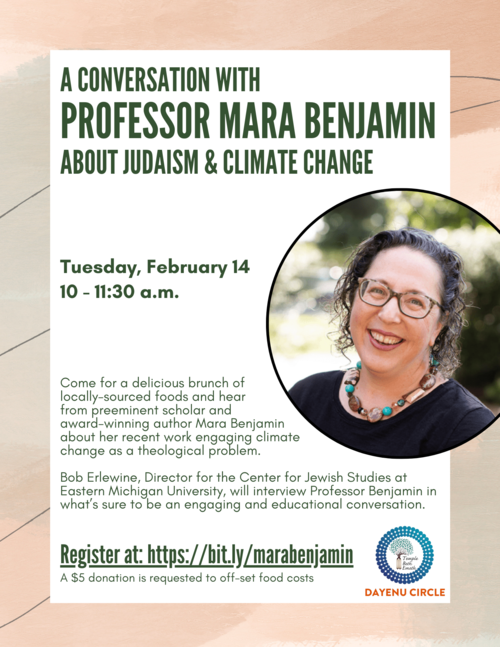Banner Image for A Conversation with Professor Mara Benjamin about Judaism and Climate Change