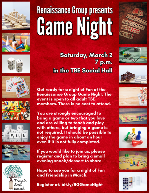 Banner Image for Renaissance Group presents Game Night